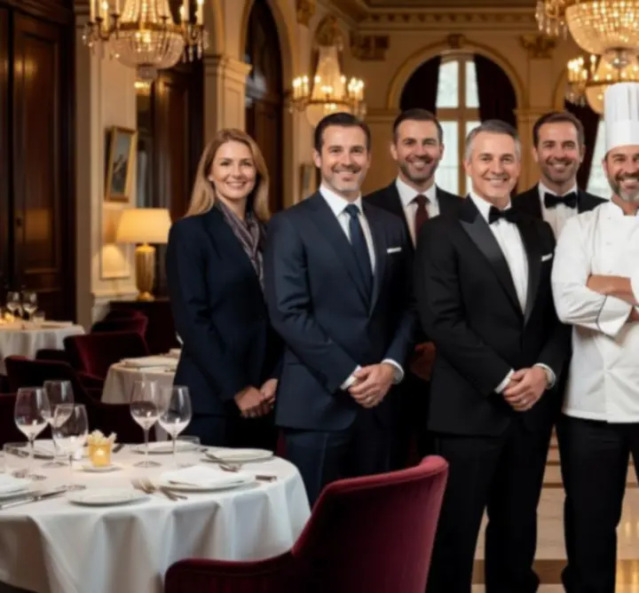 Portrait de l'équipe du restaurant Roi Jack, rassemblée dans la salle